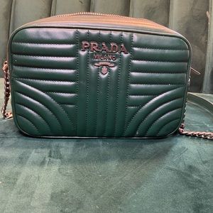 Leather Prada Diagramme Bag